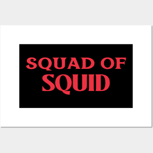 Squad of Squid Collective Animal Fish Nouns Posters and Art